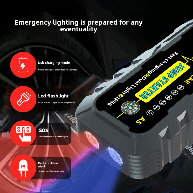 Arrancador Portátil 12V para Autos con Power Bank | IP6X | 1000A-3000A