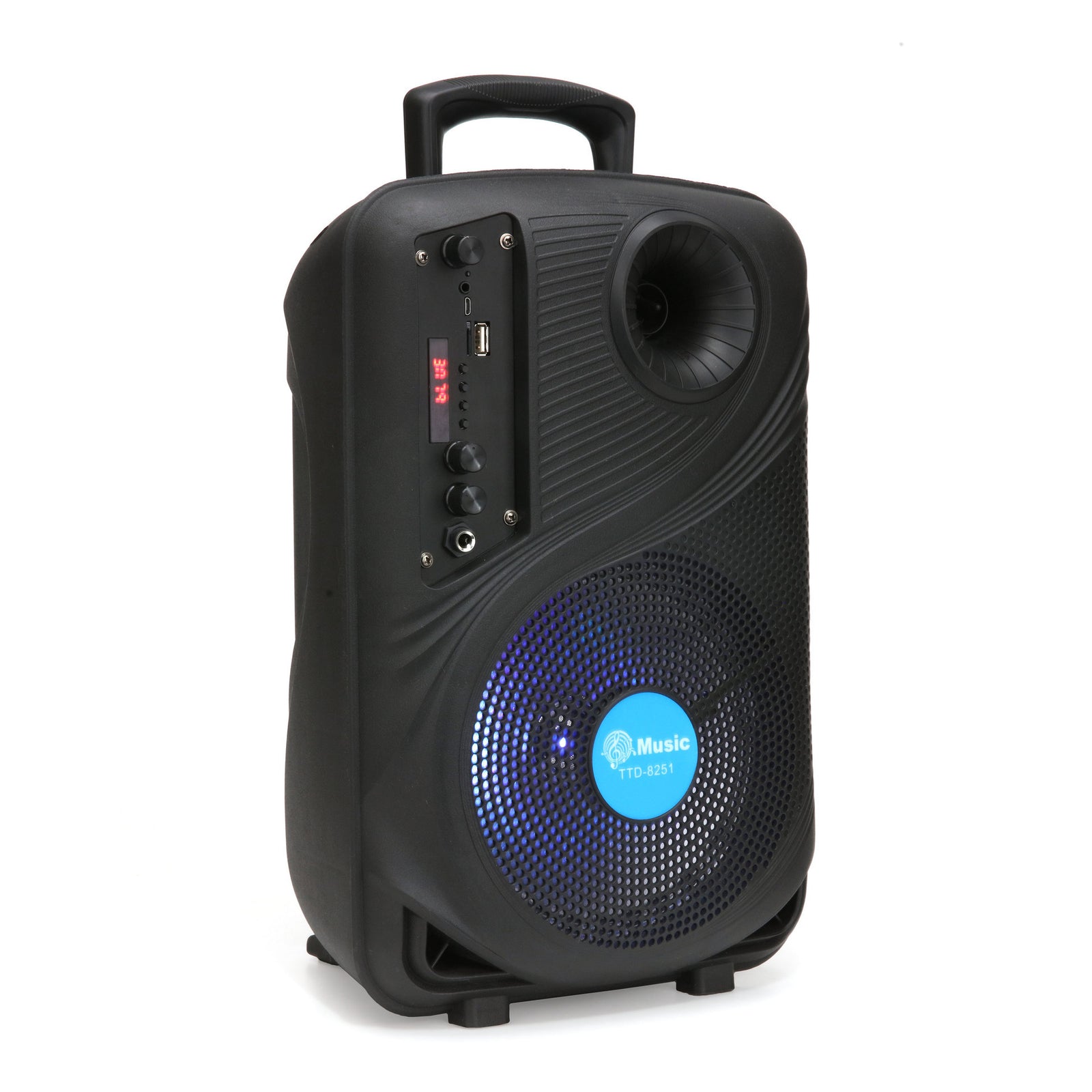 Altavoz Bluetooth 8" Subwoofer con Karaoke, Luces LED y TWS – ALTSON