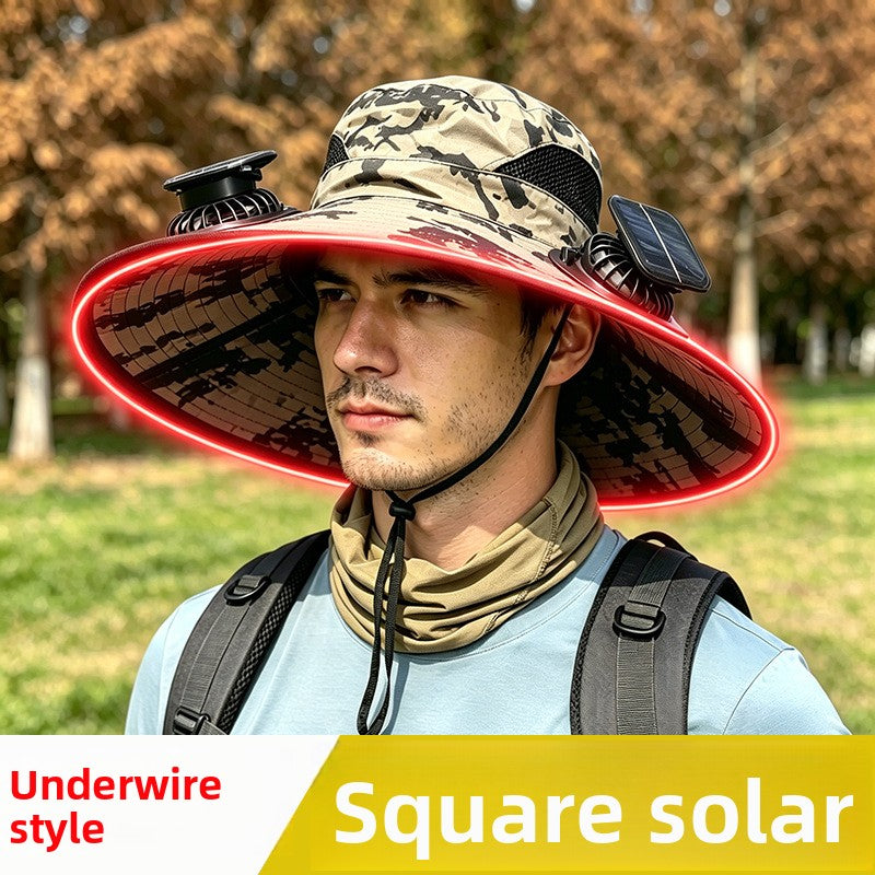 Solar Powered Fan Hat | 1000mAh | Single, Dual & Triple Fan | UV Protection