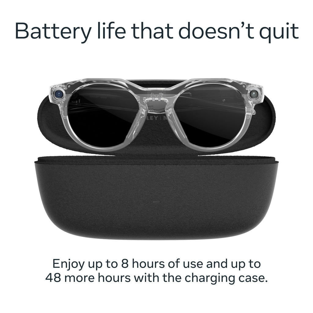 Oakley Meta HSTN | Gafas Inteligentes con IA, Cámara 12MP, Audio y Lentes Prizm