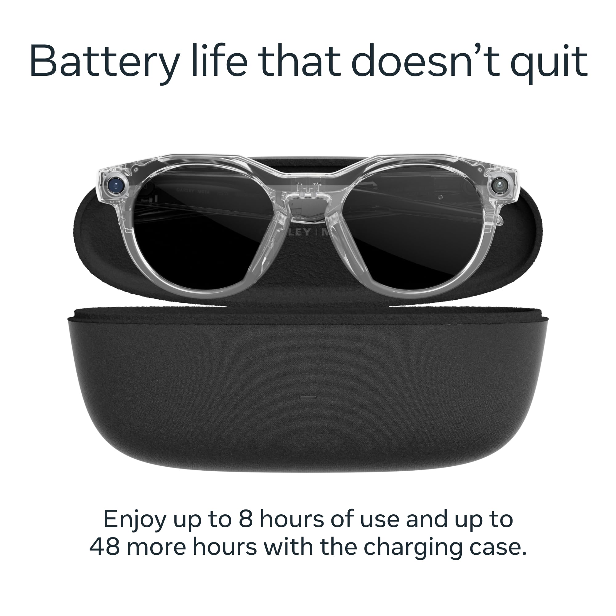 Oakley Meta HSTN | Gafas Inteligentes con IA, Cámara 12MP, Audio y Lentes Prizm