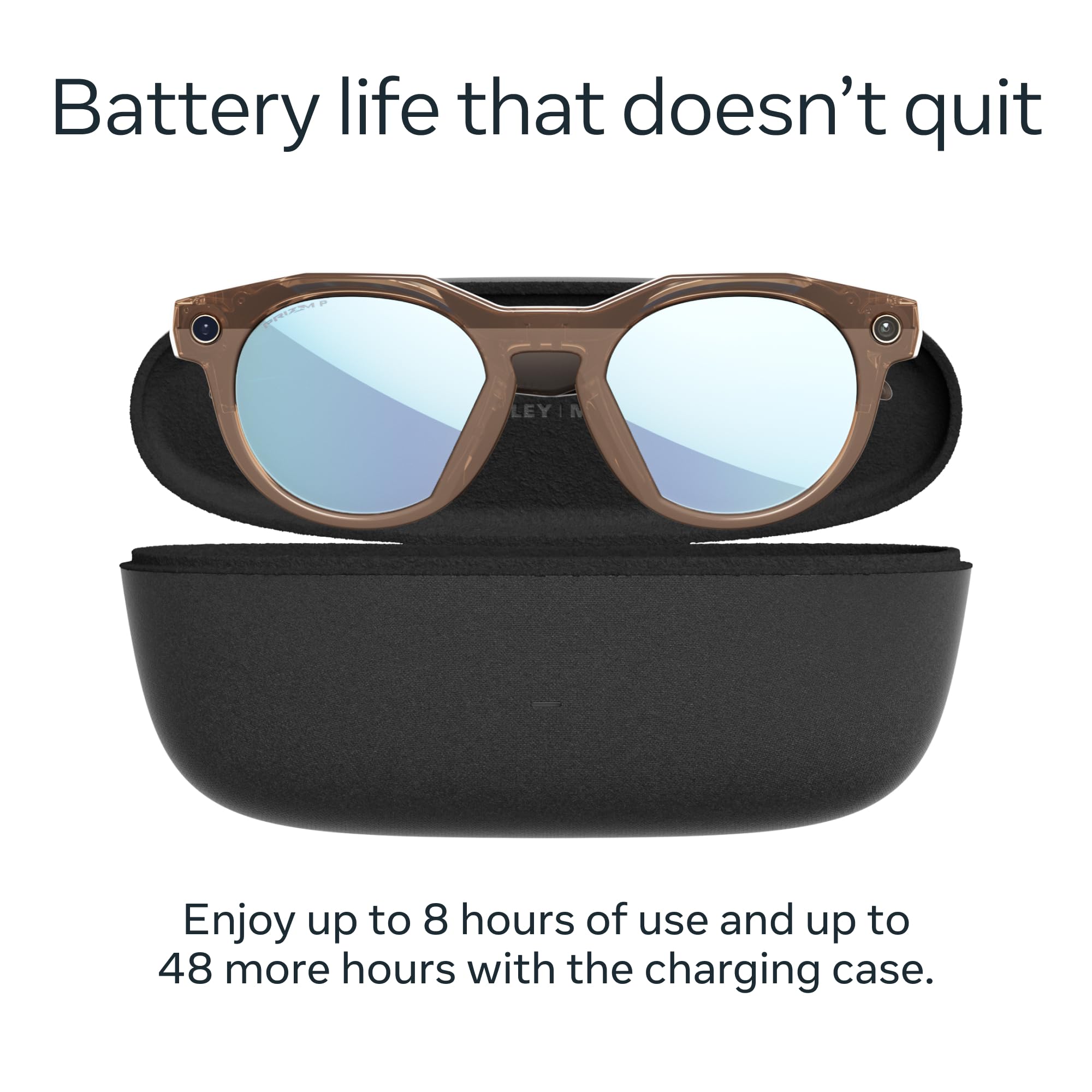 Oakley Meta HSTN | Gafas Inteligentes con IA, Cámara 12MP, Audio y Lentes Prizm