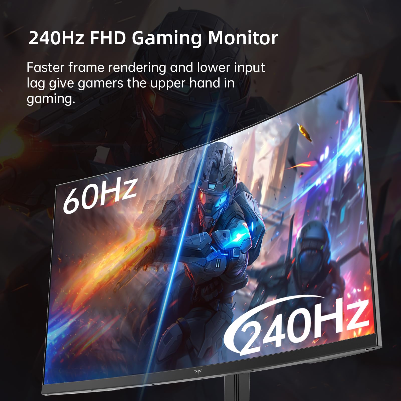 KTC Monitor Curvo Gaming – QHD 2K | 15.6" a 34" | 60Hz a 400Hz | HVA IPS VA | HDR