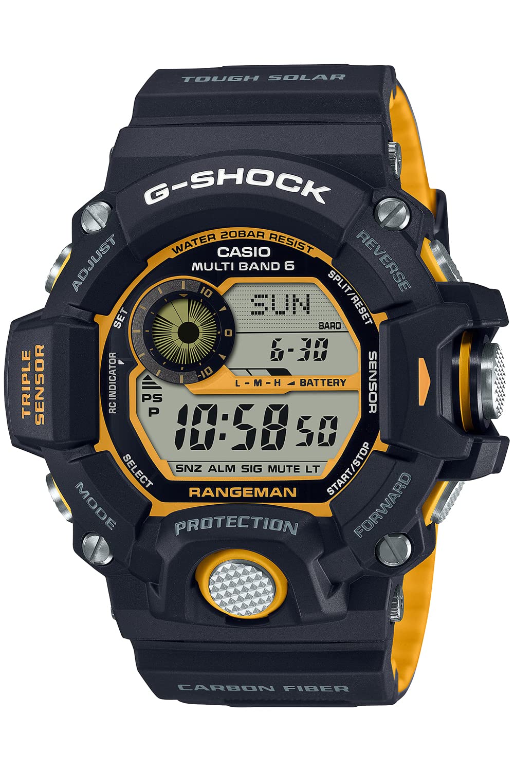 Casio G-Shock Rangeman GW-9400 — Reloj Solar con Brújula, Altímetro y 200m Resistencia al Agua