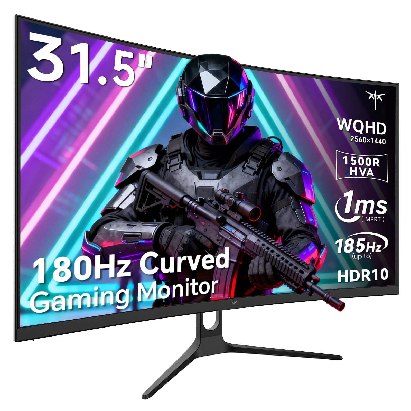 KTC Monitor Curvo Gaming – QHD 2K | 15.6" a 34" | 60Hz a 400Hz | HVA IPS VA | HDR