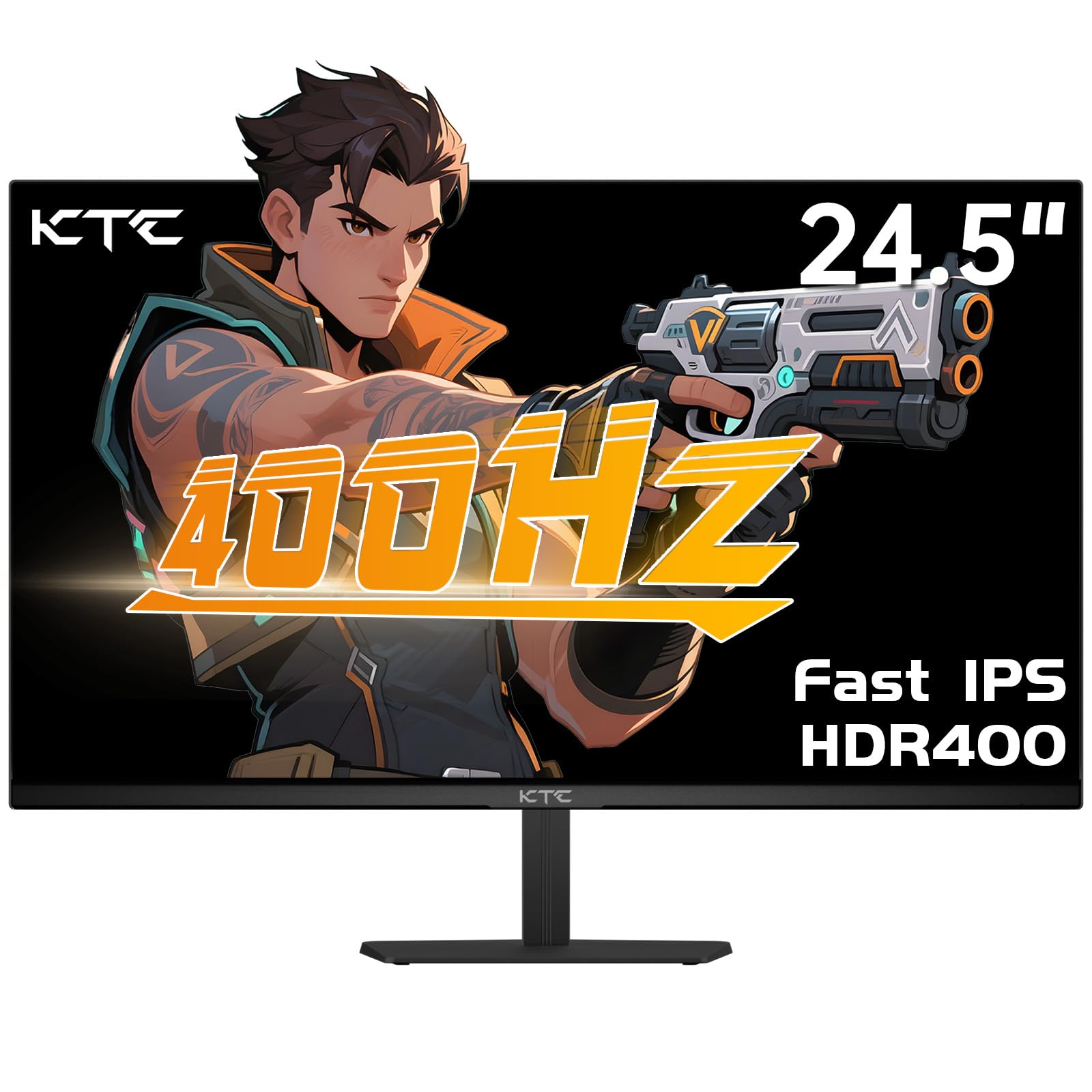 KTC Monitor Curvo Gaming – QHD 2K | 15.6" a 34" | 60Hz a 400Hz | HVA IPS VA | HDR
