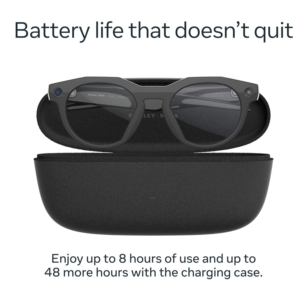 Oakley Meta HSTN | Gafas Inteligentes con IA, Cámara 12MP, Audio y Lentes Prizm