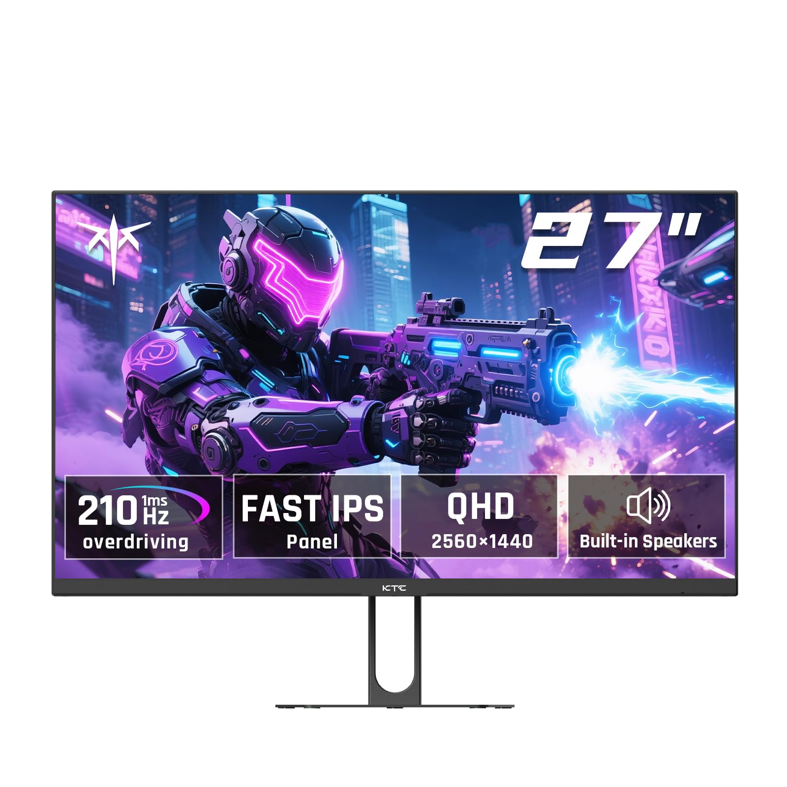 KTC Monitor Curvo Gaming – QHD 2K | 15.6" a 34" | 60Hz a 400Hz | HVA IPS VA | HDR