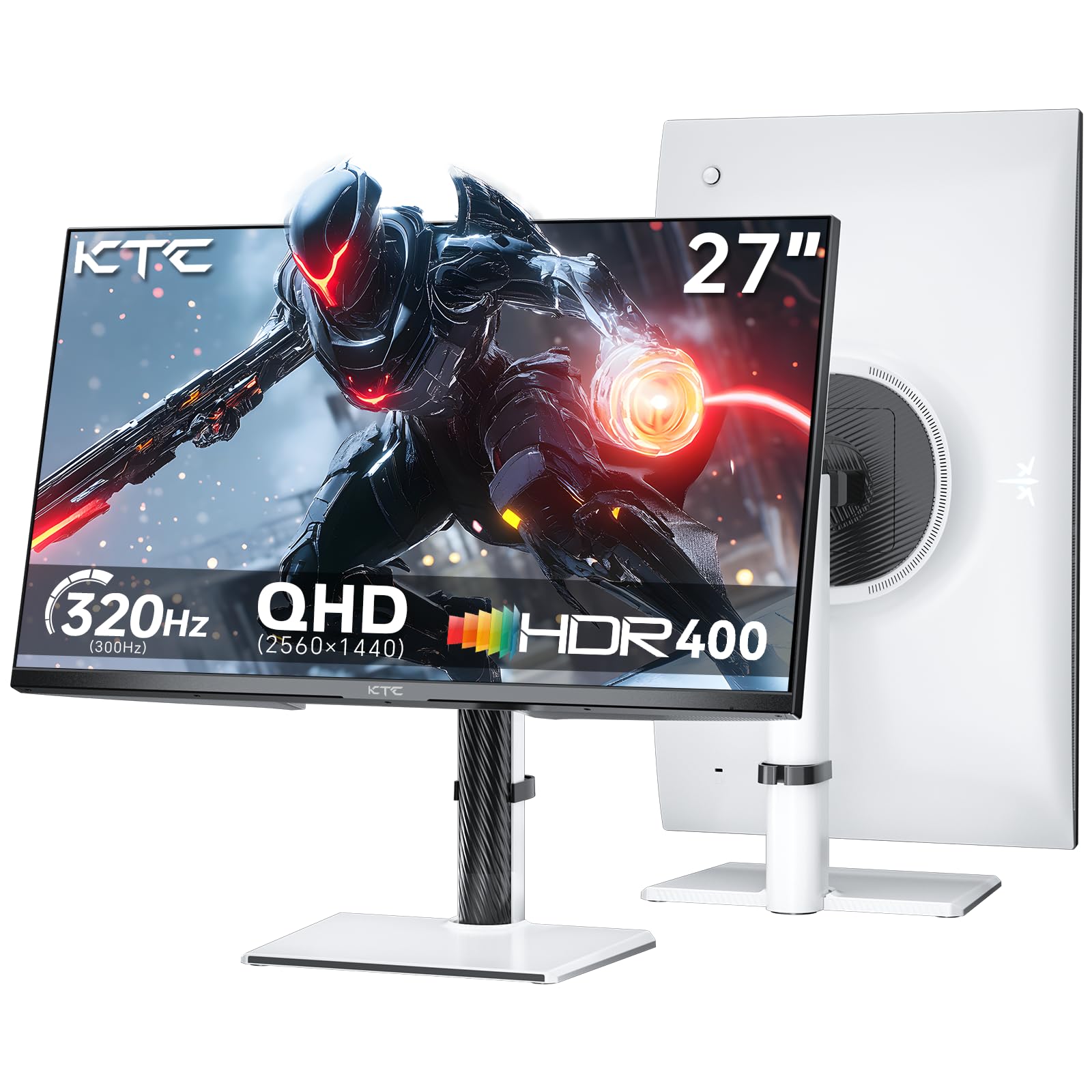 KTC Monitor Curvo Gaming – QHD 2K | 15.6" a 34" | 60Hz a 400Hz | HVA IPS VA | HDR