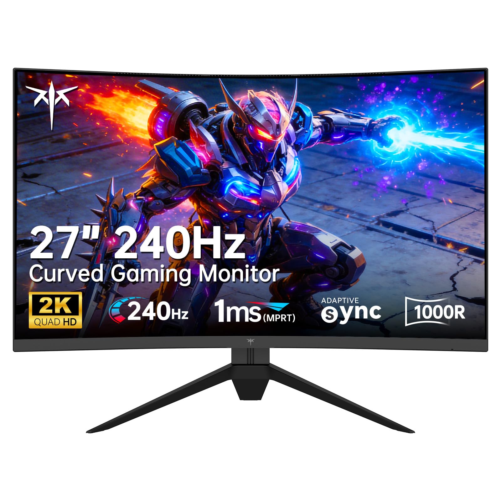 KTC Monitor Curvo Gaming – QHD 2K | 15.6" a 34" | 60Hz a 400Hz | HVA IPS VA | HDR