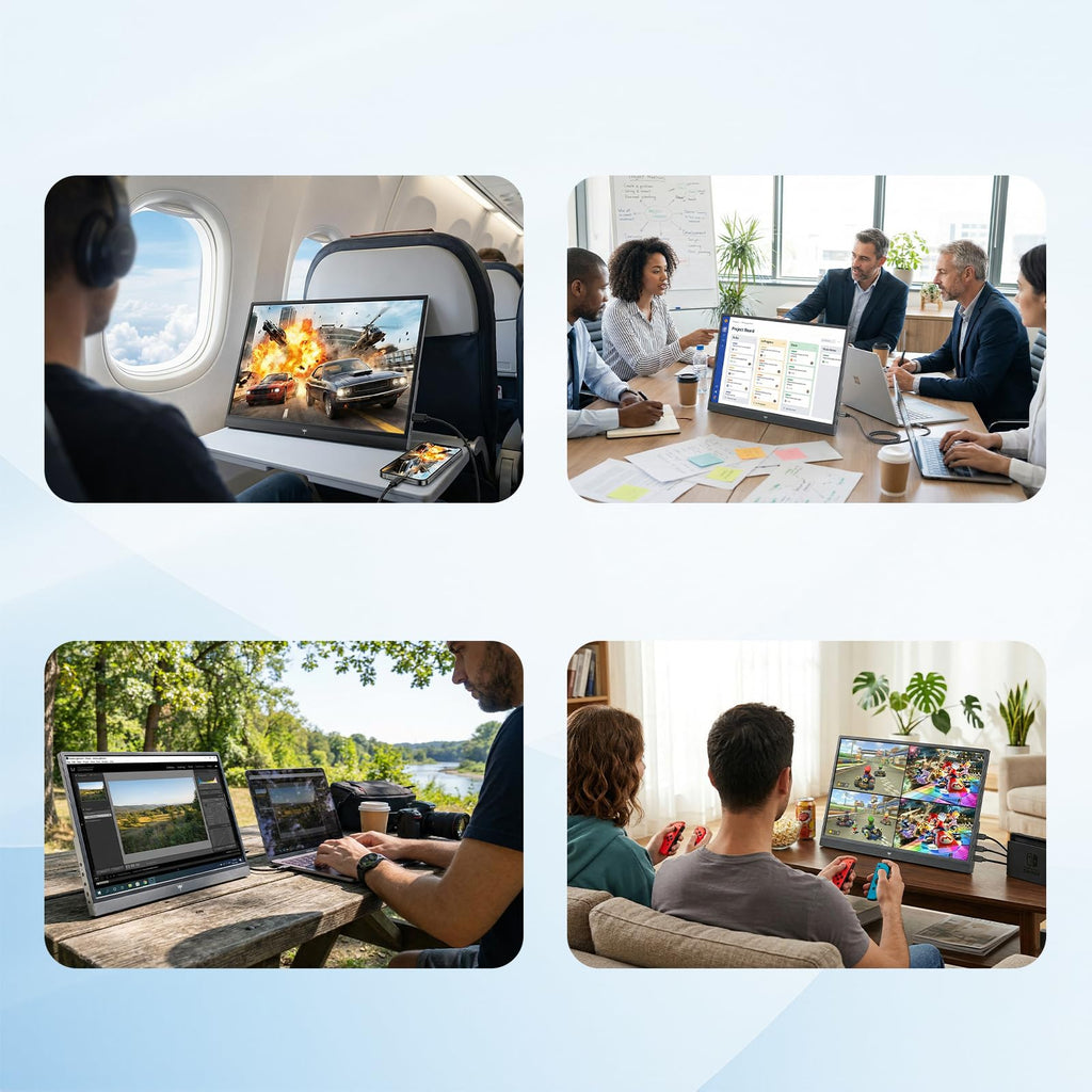 KTC Monitor Curvo Gaming – QHD 2K | 15.6" a 34" | 60Hz a 400Hz | HVA IPS VA | HDR