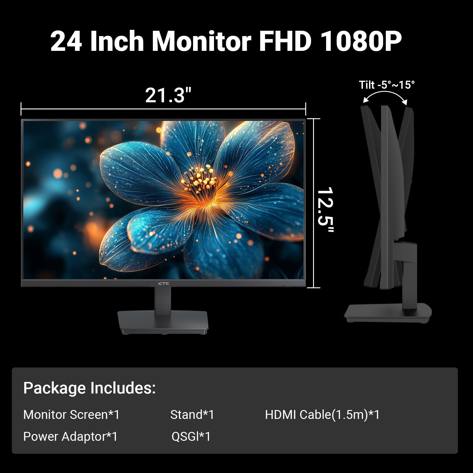 KTC Monitor Curvo Gaming – QHD 2K | 15.6" a 34" | 60Hz a 400Hz | HVA IPS VA | HDR