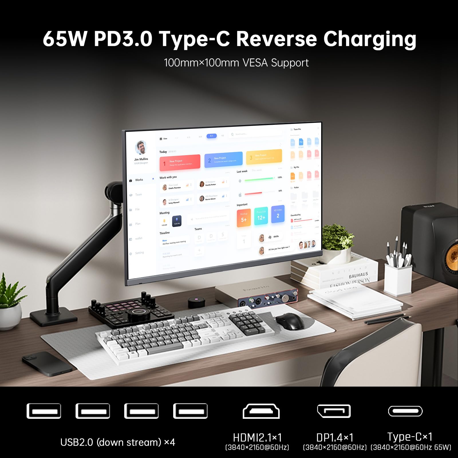 KTC Monitor Curvo Gaming – QHD 2K | 15.6" a 34" | 60Hz a 400Hz | HVA IPS VA | HDR