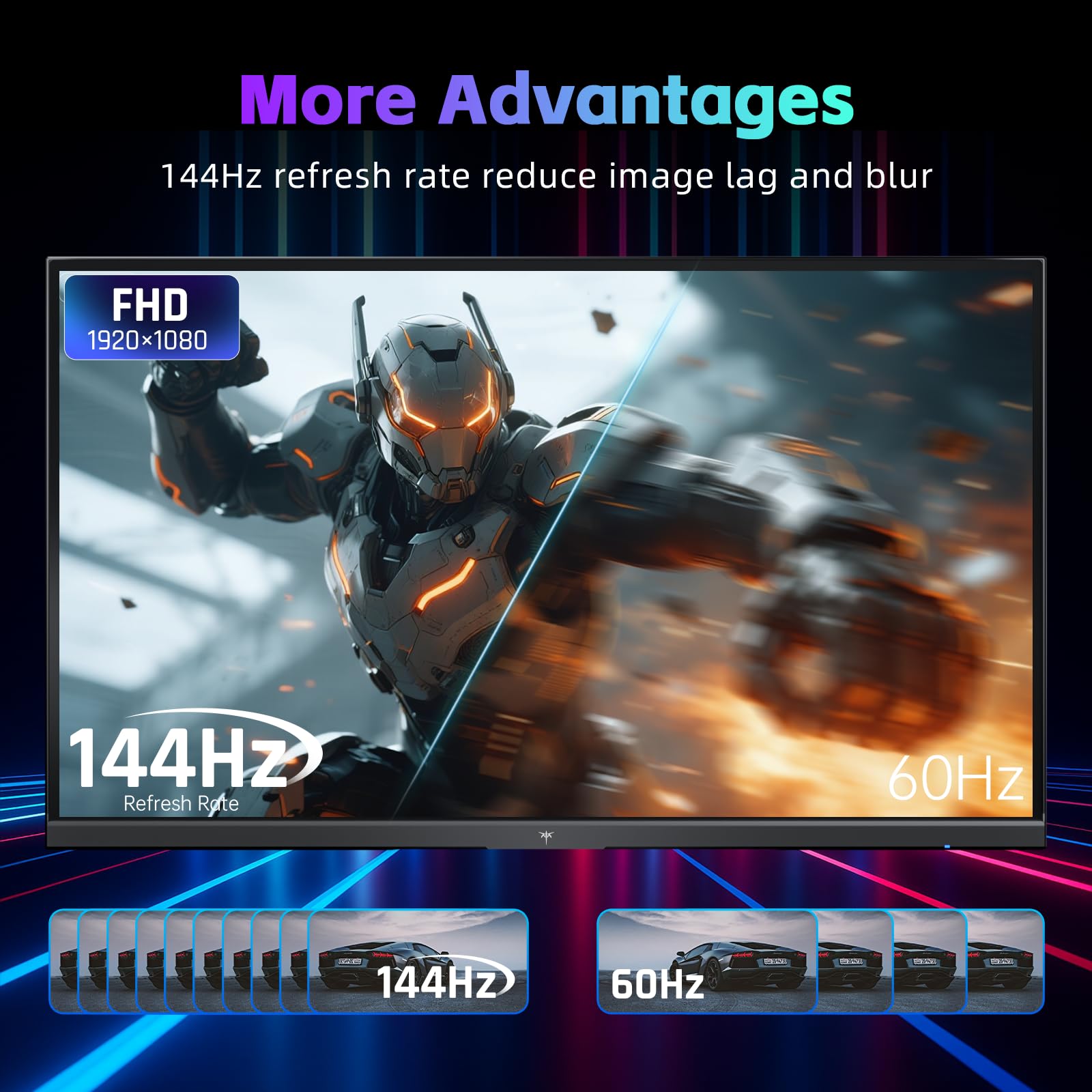 KTC Monitor Curvo Gaming – QHD 2K | 15.6" a 34" | 60Hz a 400Hz | HVA IPS VA | HDR