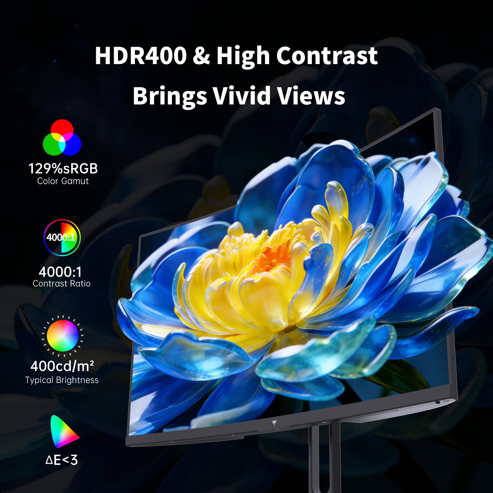 KTC Monitor Curvo Gaming – QHD 2K | 15.6" a 34" | 60Hz a 400Hz | HVA IPS VA | HDR