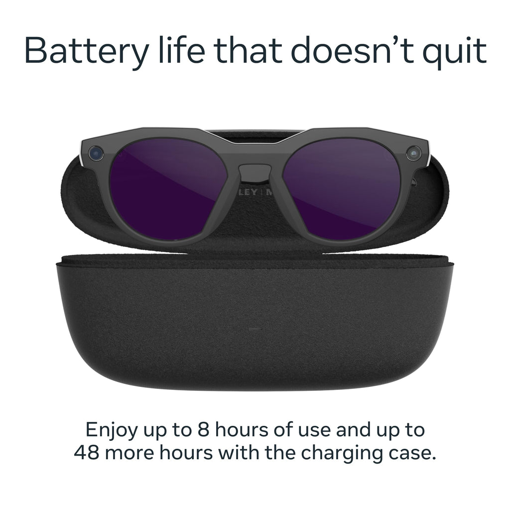 Oakley Meta HSTN | Gafas Inteligentes con IA, Cámara 12MP, Audio y Lentes Prizm