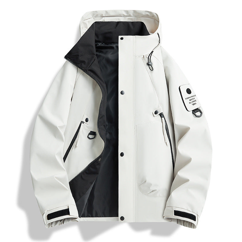 Unisex Hooded Windbreaker Jacket | Waterproof 1500mm | Lightweight | S-4XL | 5 Colors