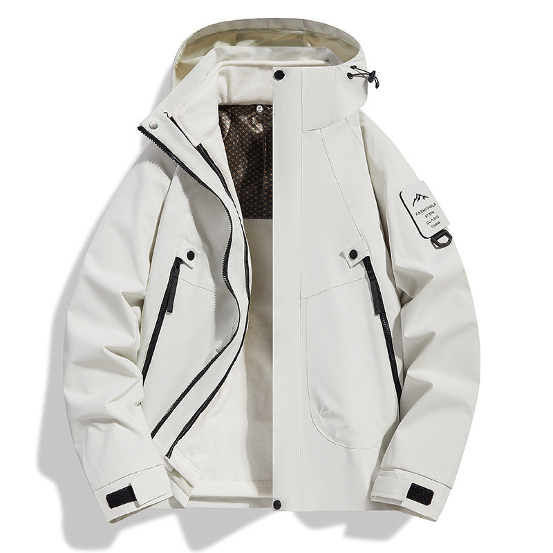 3-in-1 Windproof Winter Jacket | Detachable Fleece Liner | S-3XL