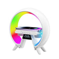 Altavoz Bluetooth 15W con Carga Inalámbrica, Luz Nocturna y Alarma | 15W Bluetooth Speaker with Wireless Charging & Night Light