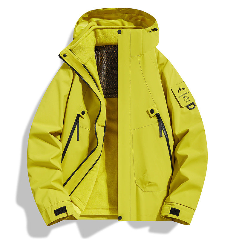 3-in-1 Windproof Winter Jacket | Detachable Fleece Liner | S-3XL