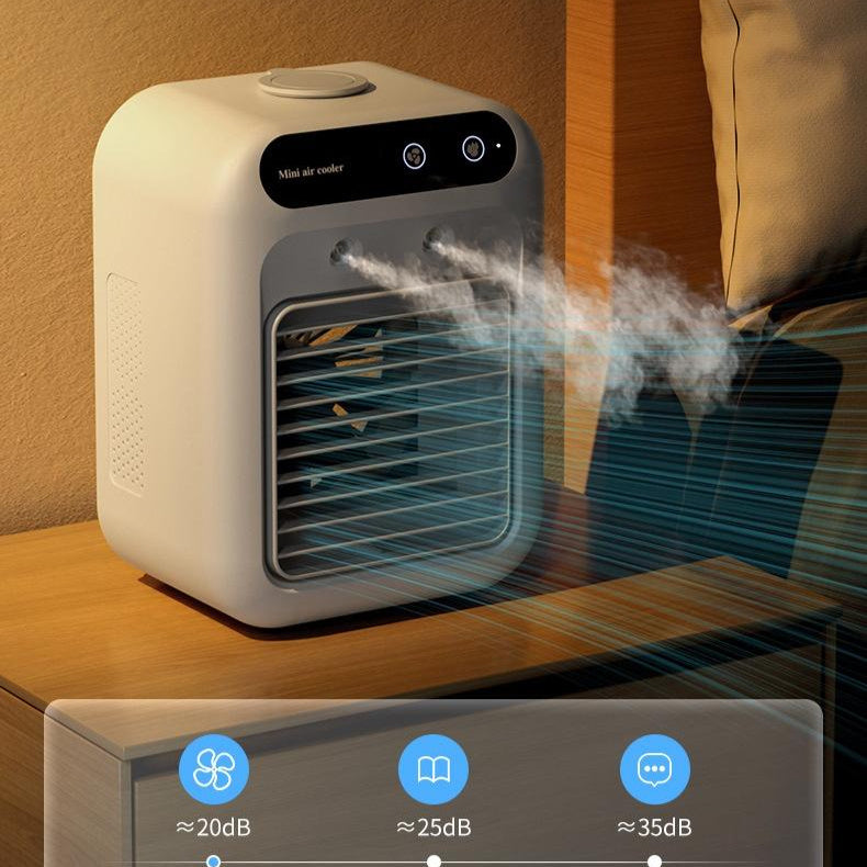 Mini Aire Acondicionado Portátil USB con Humidificador