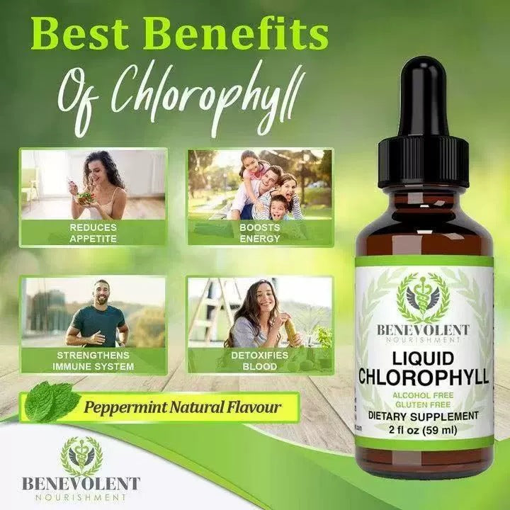 Gotas de Clorofila Líquida ALTSON — Cuidado Intestinal y Eliminación del Mal Olor Corporal