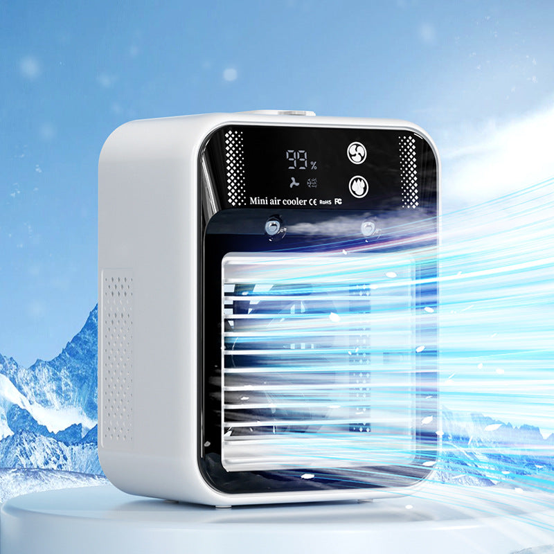 Mini Aire Acondicionado Portátil USB con Humidificador