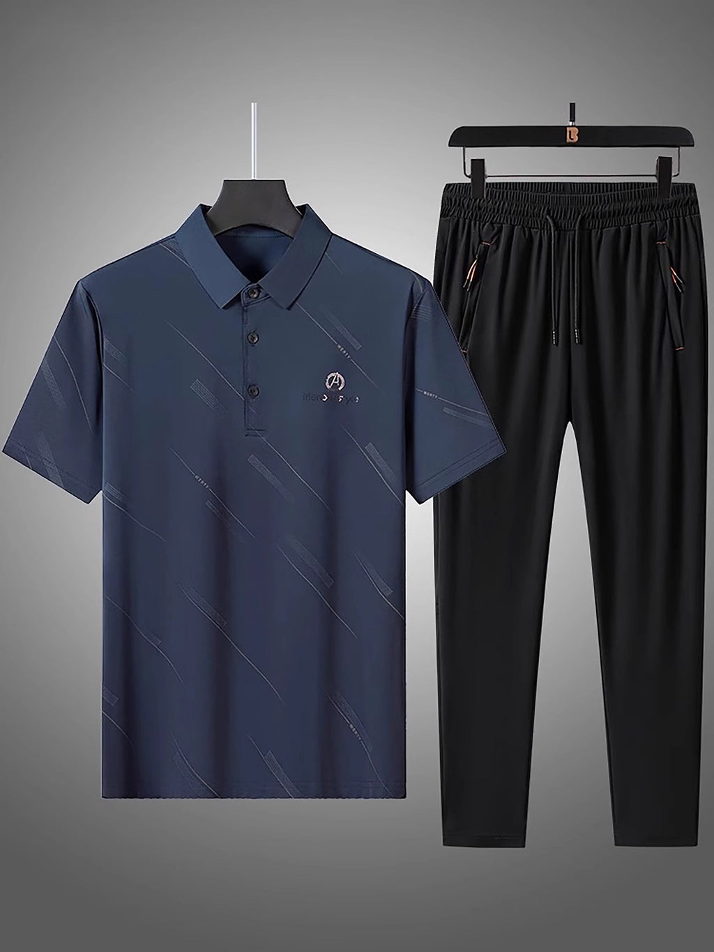 Conjunto Deportivo de Verano para Hombre – Ice Silk, Secado Rápido, M a 4XL