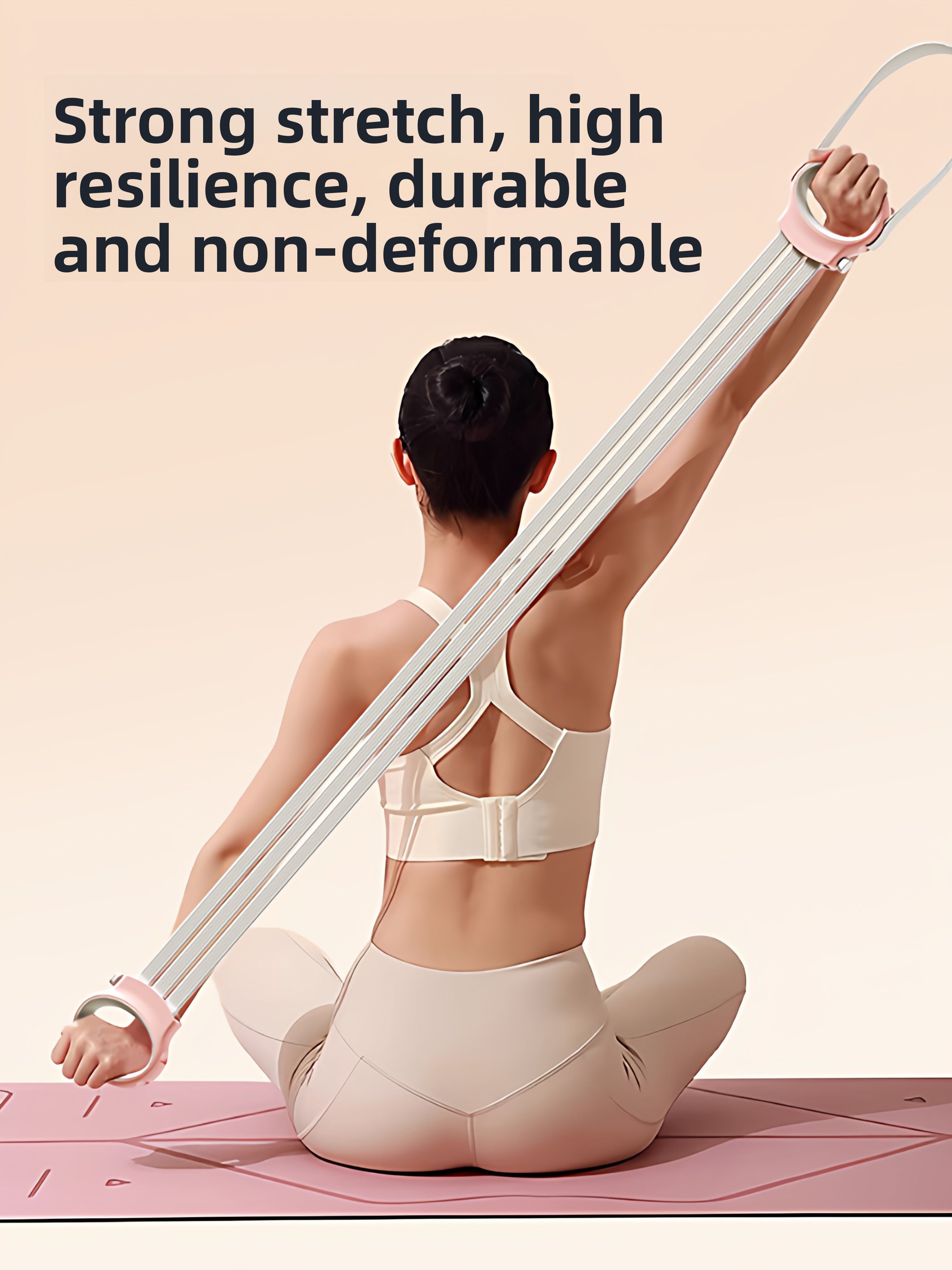 Figure-8 Resistance Band – Adjustable TPR Fitness Band for Women