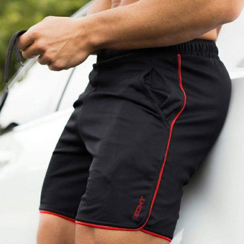 Shorts Deportivo Hombre Cintura Alta Malla Transpirable Secado Rápido 13 Colores M-XXL | Men's High Waist Mesh Quick-Dry Sports Shorts
