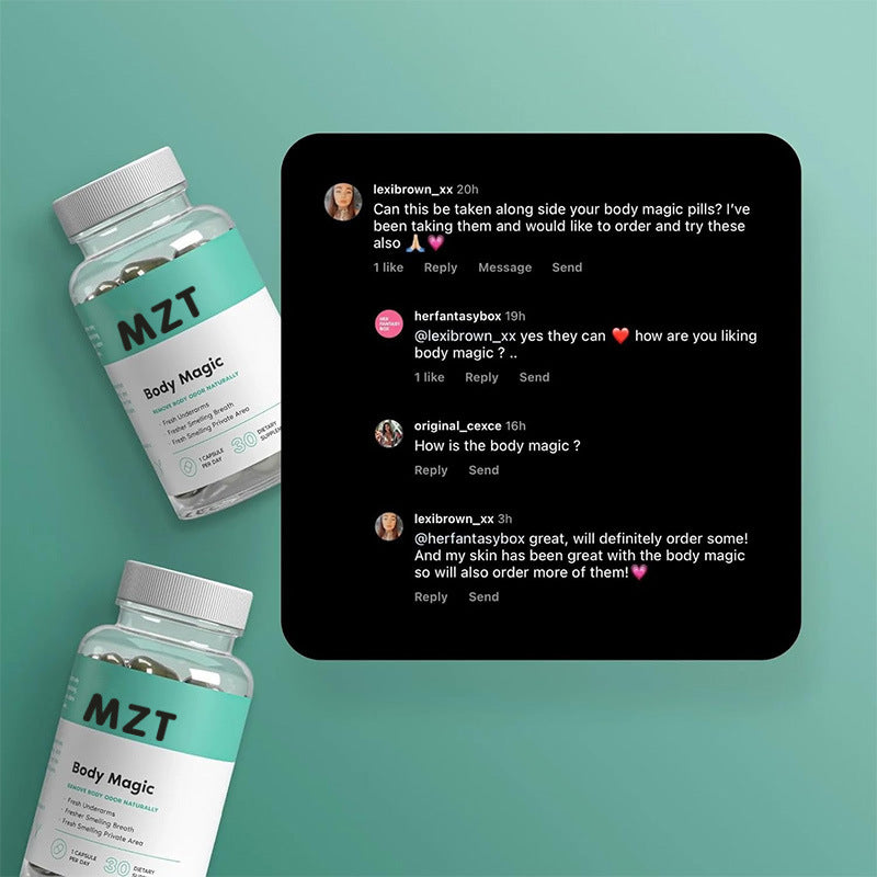 Body Magic Cápsulas de Clorofila – Desintoxicación, Digestión y Control de Olor