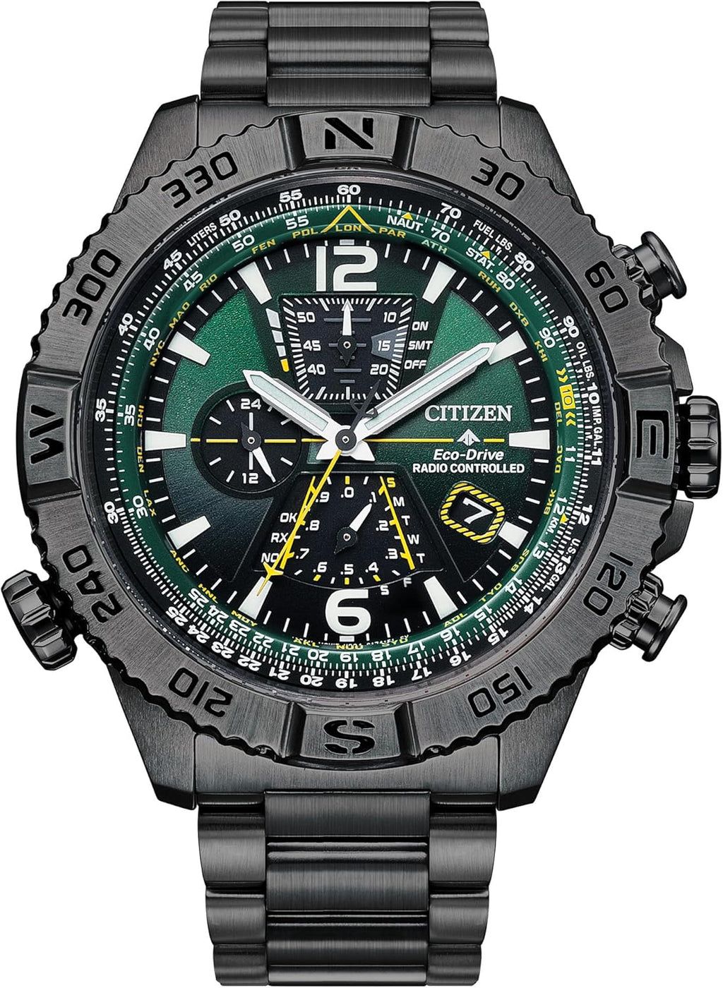 Citizen Eco-Drive Promaster Navihawk AT8227-56X — Reloj Piloto con Tiempo Atómico y Cronógrafo