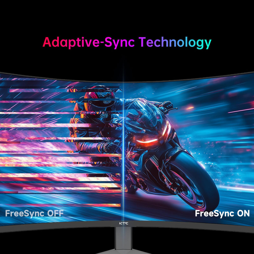 KTC Monitor Curvo Gaming – QHD 2K | 15.6" a 34" | 60Hz a 400Hz | HVA IPS VA | HDR