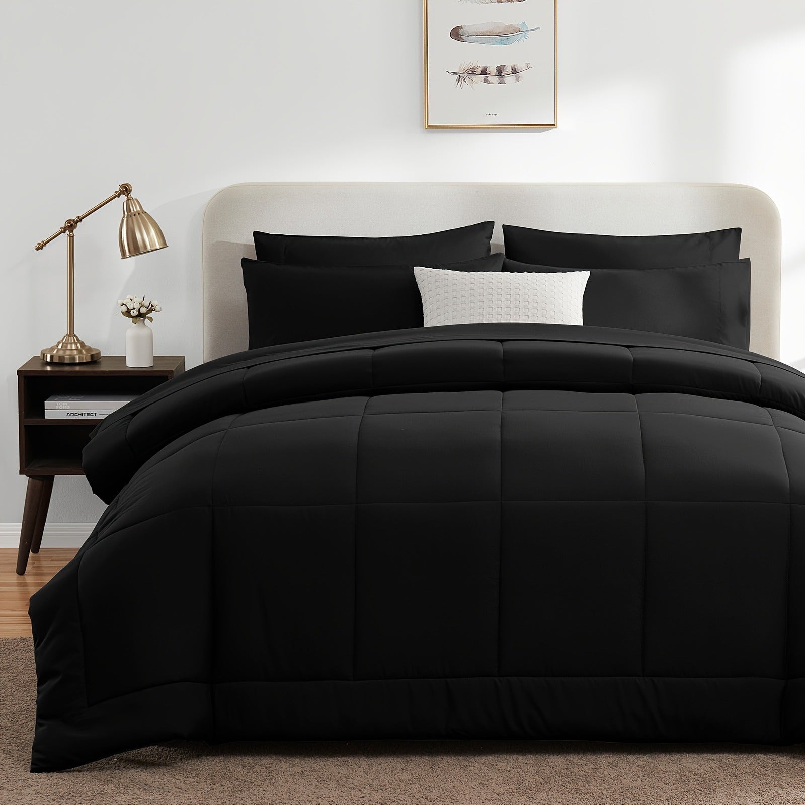 ALTSON Juego de Ropa de Cama 7 Piezas — Full, Queen y King | 8 Colores