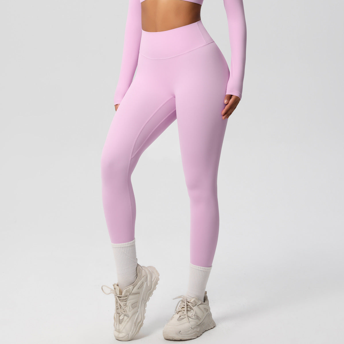 Conjunto Yoga Mujer Pantalón + Top Deportivo 80% Nylon 20% Spandex Quick-Dry Slim-Fit S-XL | Women Yoga Pants & Sports Top Set