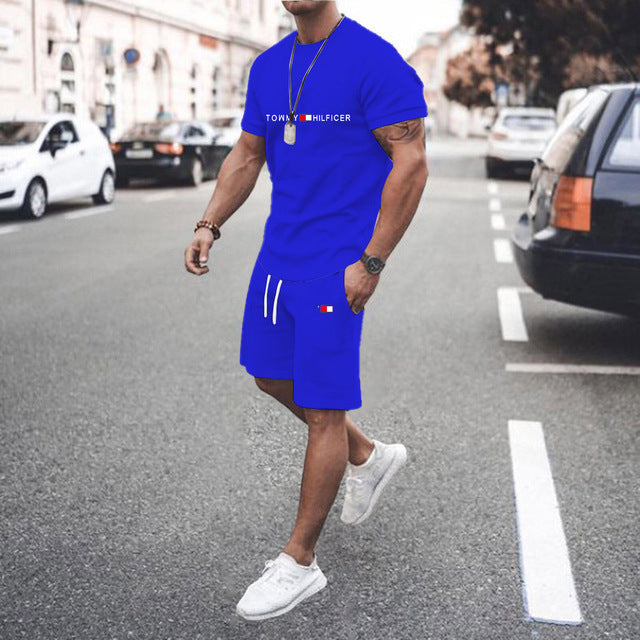 Conjunto Deportivo Hombre Estampado 3D Camiseta + Shorts 12 Colores S-XXL | Men's 3D Print Sports Outfit T-Shirt & Shorts Set