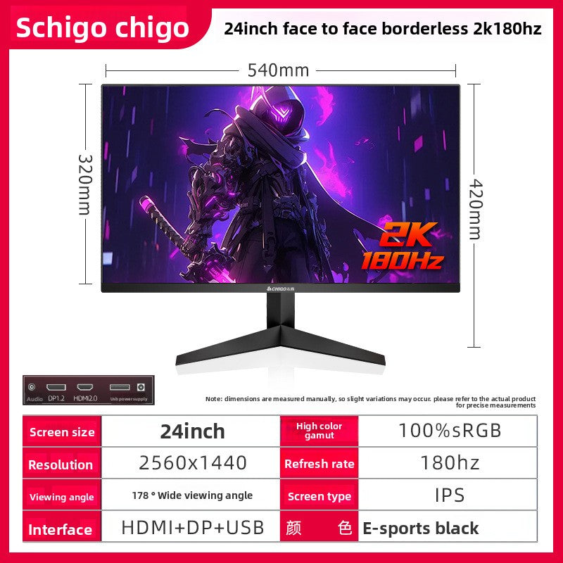 Monitor de Computadora IPS – Plano y Curvo | 20" a 27" | FHD 2K 4K | 60Hz a 240Hz