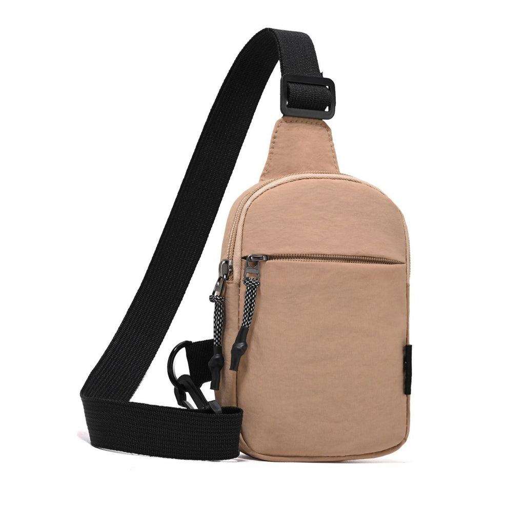 Bolso Bandolera de Color Liso – Nylon Ligero, Estilo Street, 8 Colores