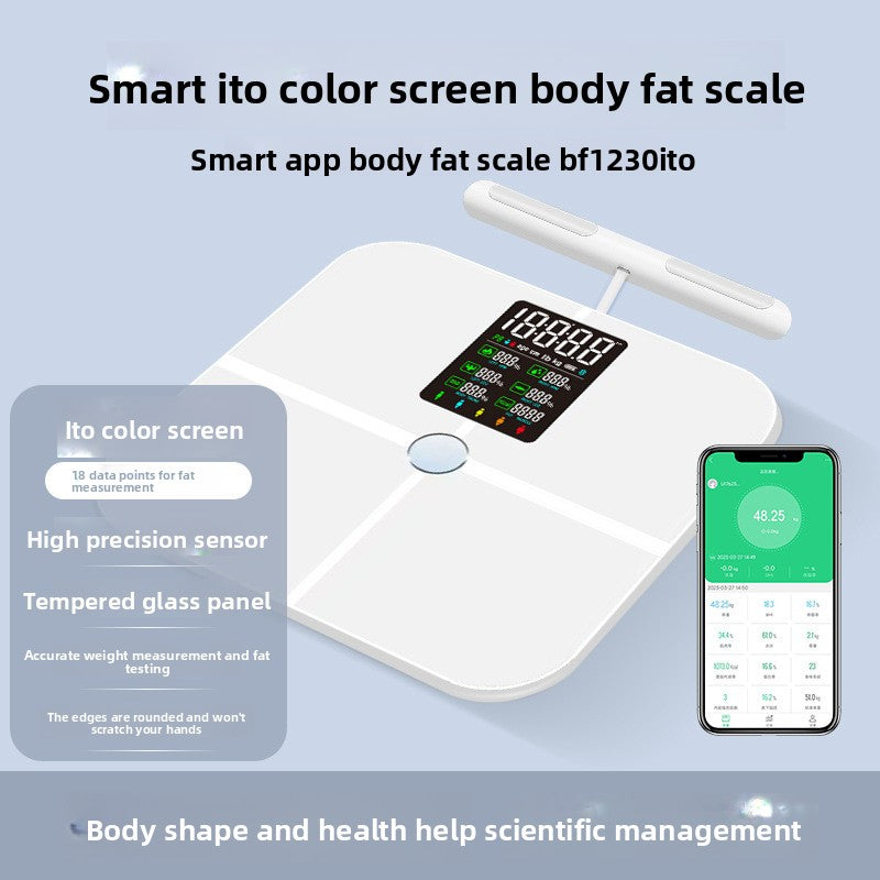 Báscula Bluetooth de Grasa Corporal con 8 Electrodos — Body Fat Scale