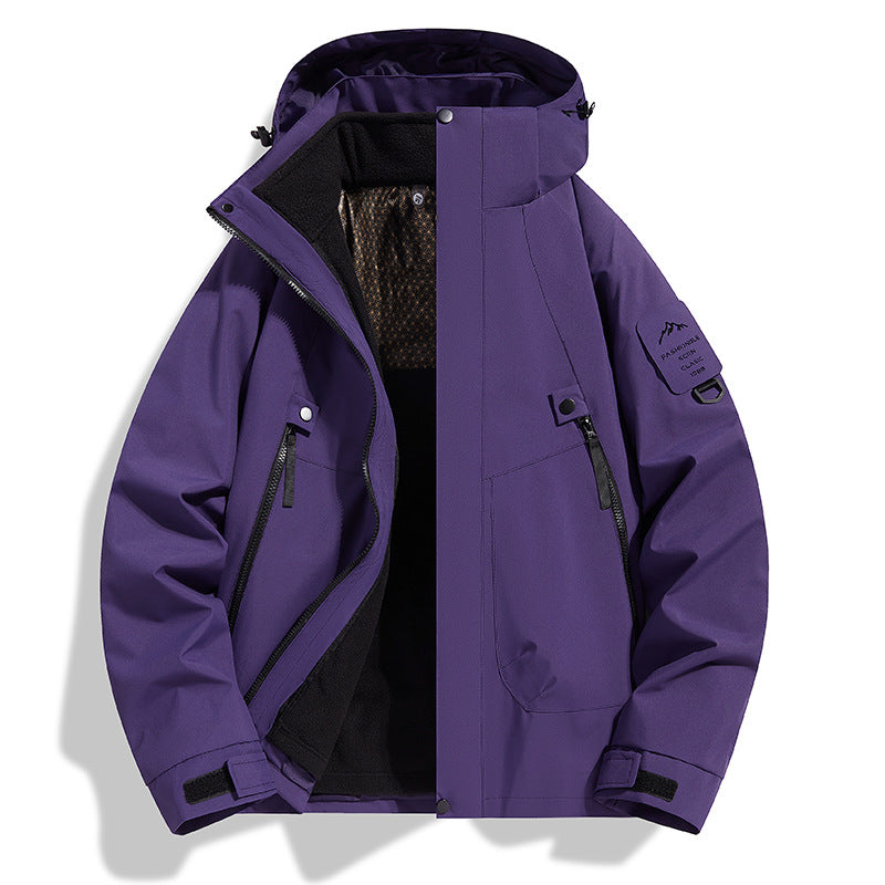 3-in-1 Windproof Winter Jacket | Detachable Fleece Liner | S-3XL