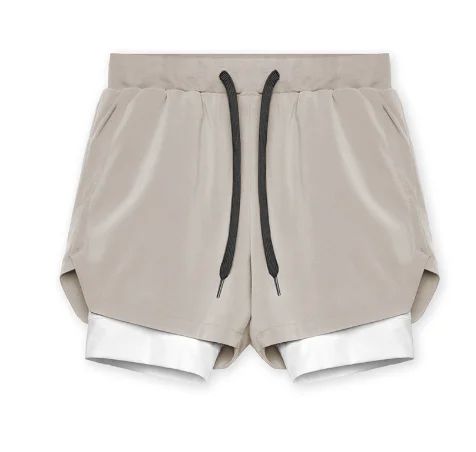 Shorts 2 en 1 Hombre Running Forro Compresión Transpirable 9 Colores S-XXL | Men's 2-in-1 Running Sports Shorts
