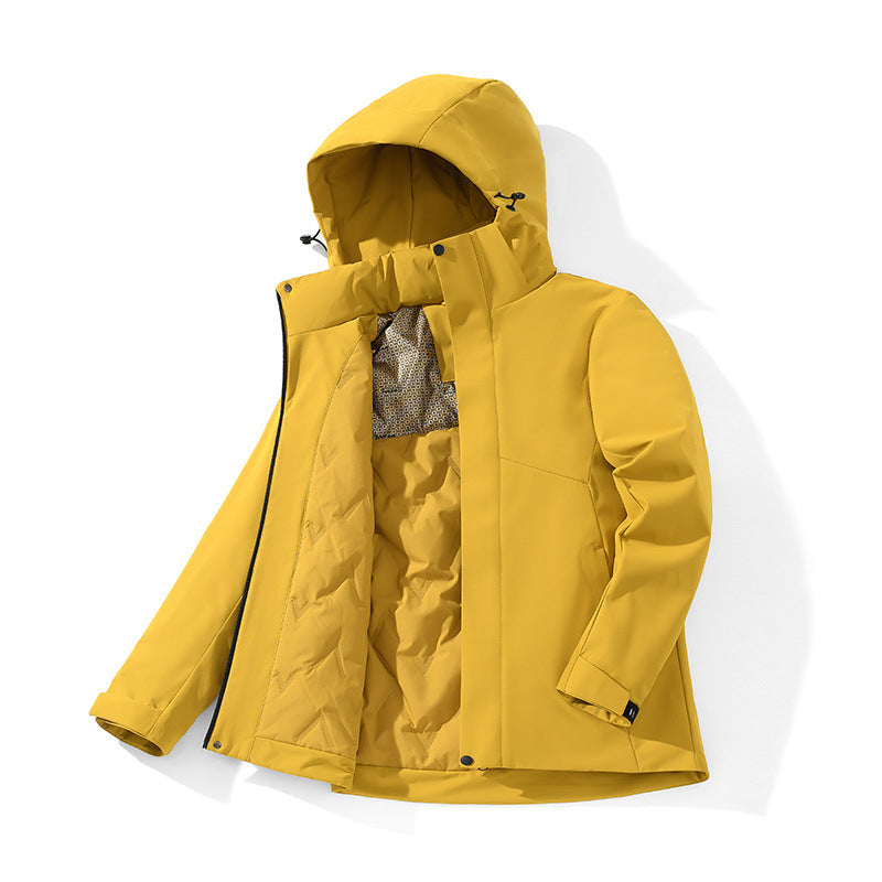 Unisex Mountaineering Jacket | 400g Cotton Fill | Graphene Lined | Hooded Zip | S-5XL | 9 Colors
