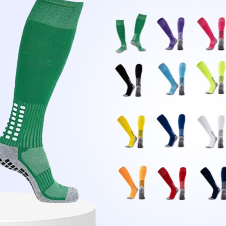 Calcetines de Fútbol Antideslizantes – Tubo Alto, Secado Rápido, 12 Colores