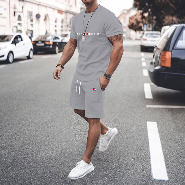 Conjunto Deportivo Hombre Estampado 3D Camiseta + Shorts 12 Colores S-XXL | Men's 3D Print Sports Outfit T-Shirt & Shorts Set