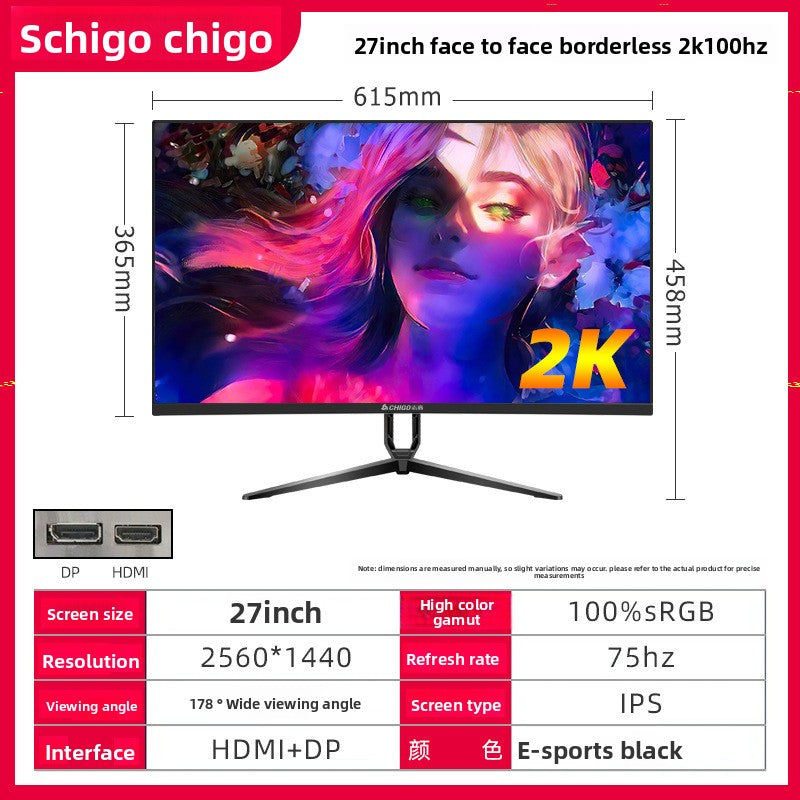 Monitor de Computadora IPS – Plano y Curvo | 20" a 27" | FHD 2K 4K | 60Hz a 240Hz