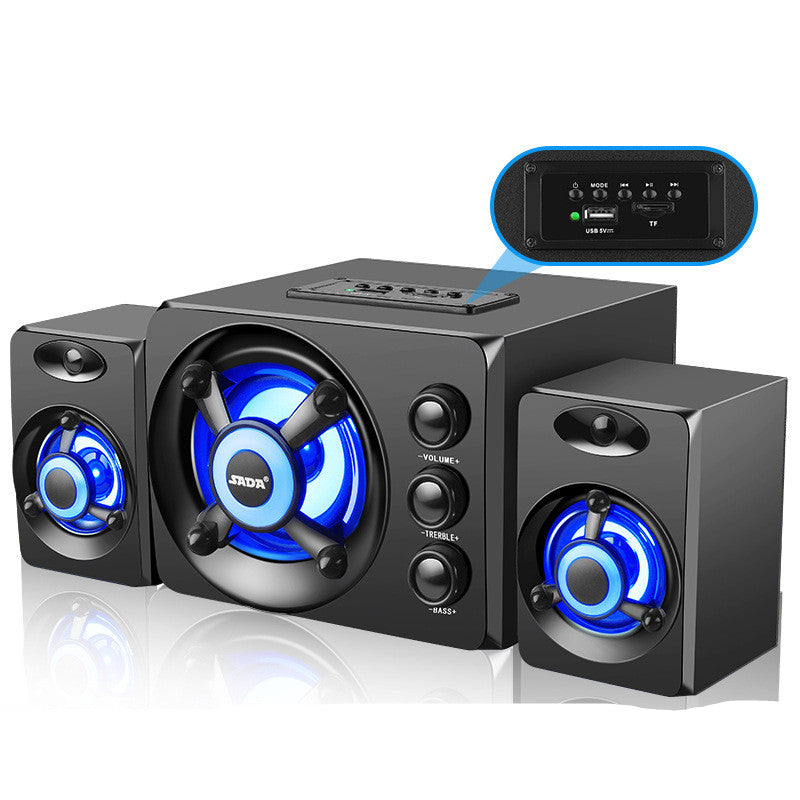 Altavoces de Escritorio con Luces LED RGB – Bluetooth, USB y Tarjeta TF