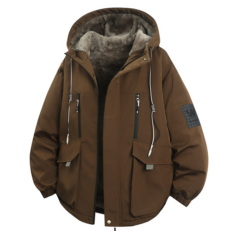 Men's Thick Padded Cotton Coat | Fleece Lined | Hooded Zip | M-4XL | 5 Colors