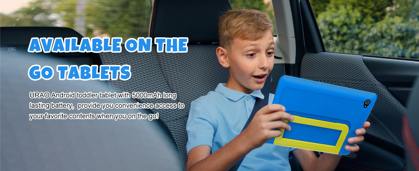 Tablet Infantil URAO 10" | Android 15 | 8GB RAM + 64GB | Octa-Core | 5000mAh | Control Parental | Con Funda