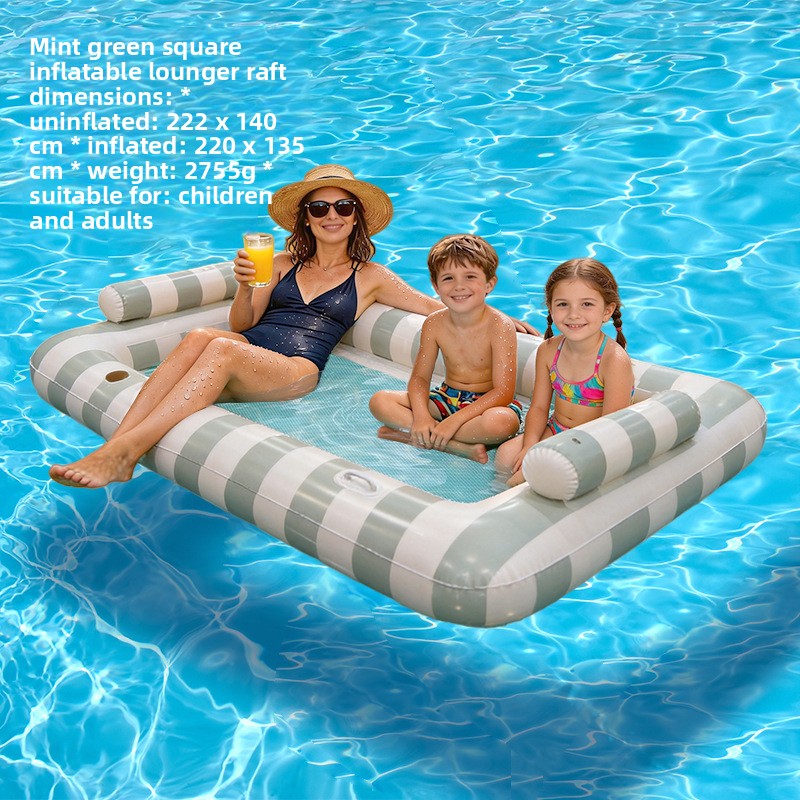 Inflatable Pool Float Bed with Cup Holder | Double | 14 Styles