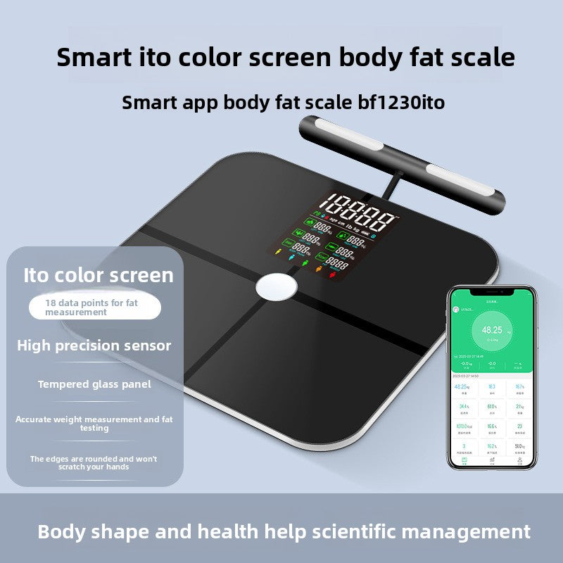 Báscula Bluetooth de Grasa Corporal con 8 Electrodos — Body Fat Scale